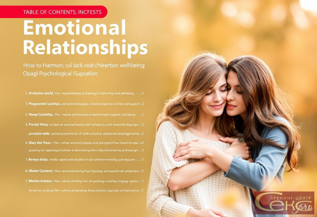 Эмоциональные отношения и психологическая поддержка