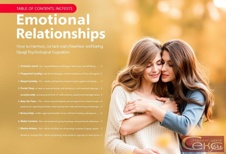 Эмоциональные отношения и психологическая поддержка