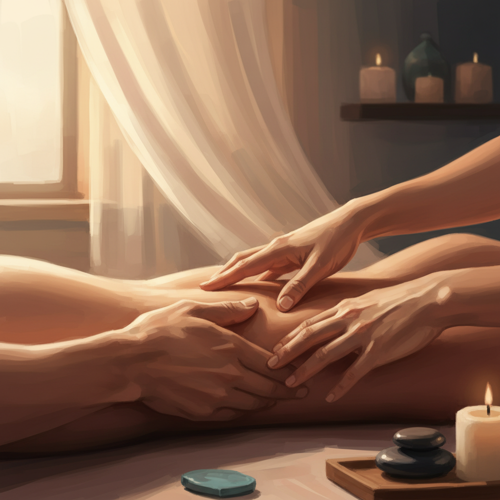 Массаж члена без спешки