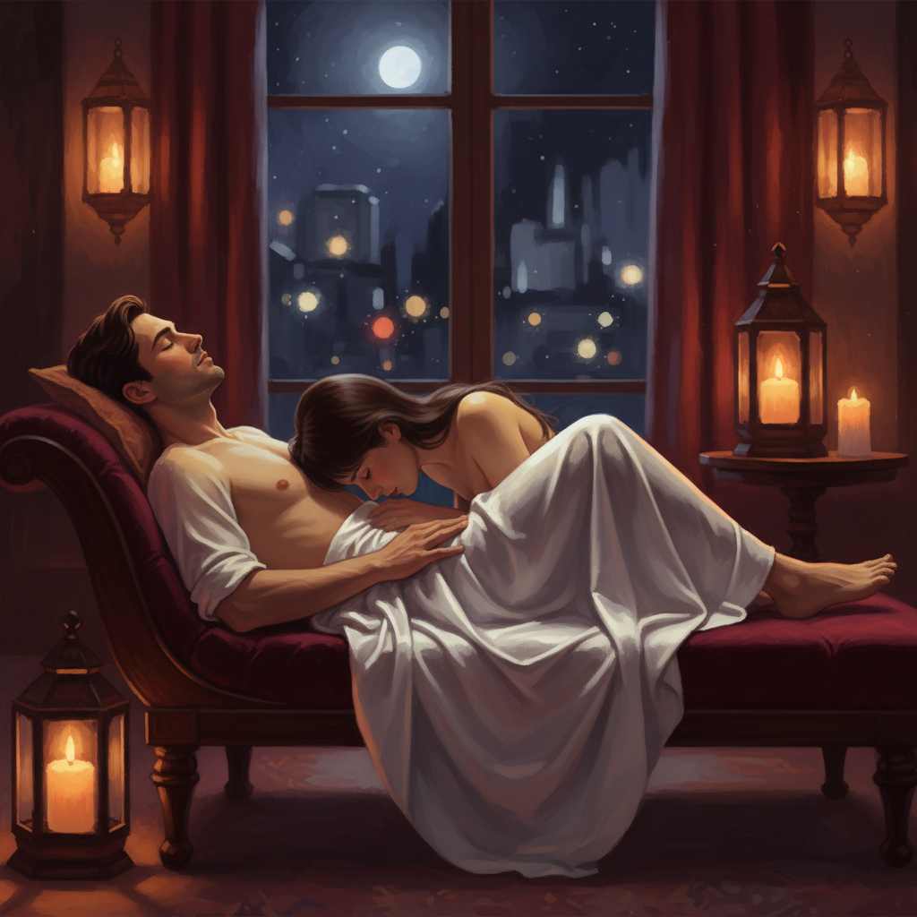 Минет и массаж члена для мужского удовольствия