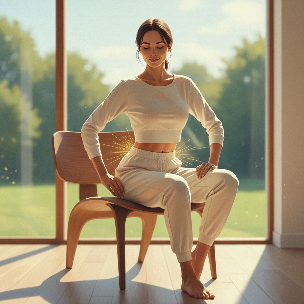 Упражнения кегеля на стуле