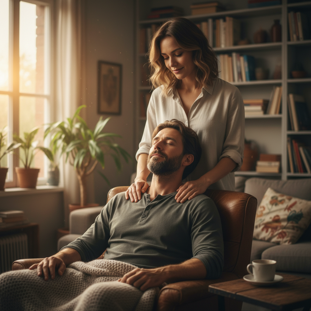 прикосновения для расслабления мужчин 5 секретов о массажах и уюте