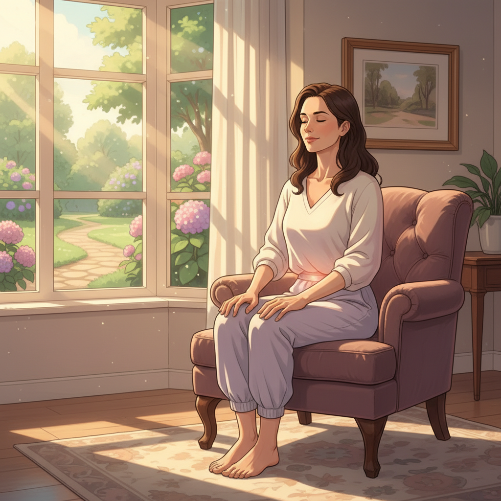 Упражнение кегеля для женщин сидя