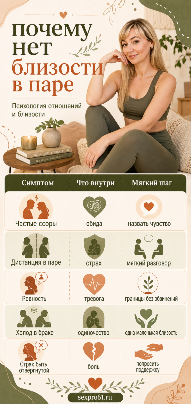 почему нет близости в паре