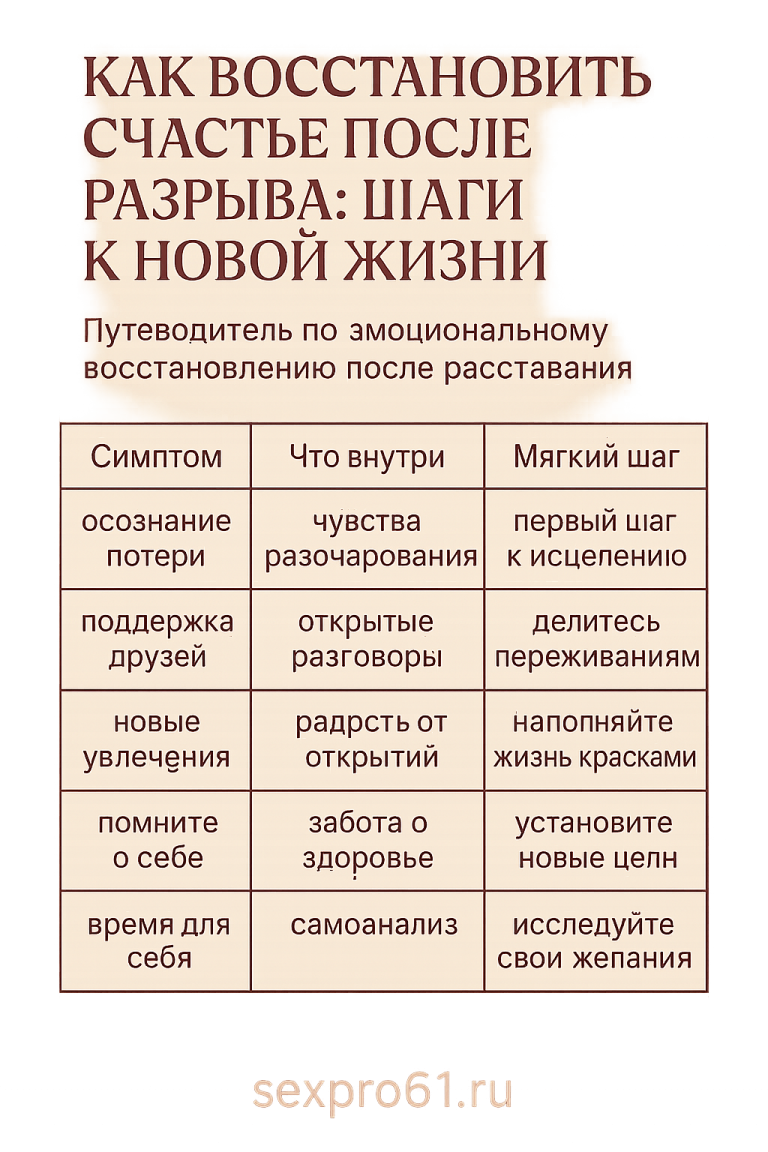 Разрыв отношений: как вернуть радость в жизнь