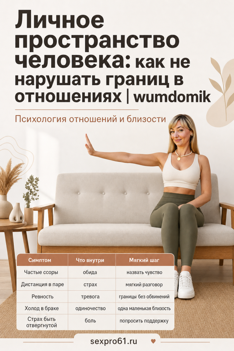 Личное пространство человека: как не нарушать границ в отношениях | wumdomik