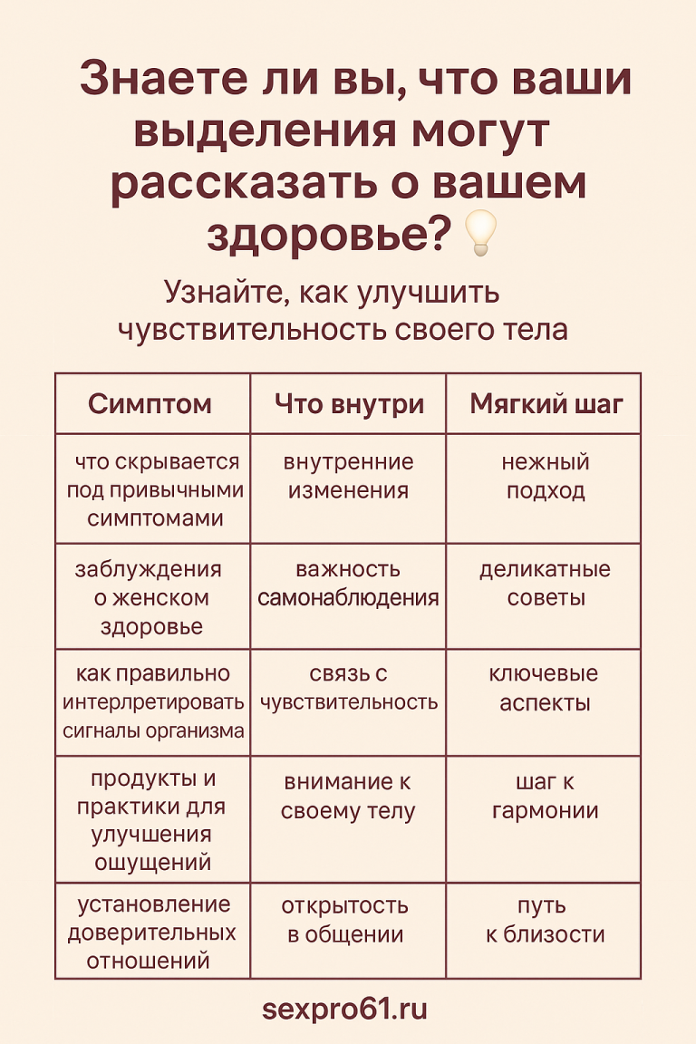 многие не понимают, но выделения тоже могут многое говорить о женском здоровье 👀