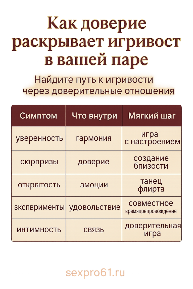 Как доверие обогащает флирт в отношениях пары
