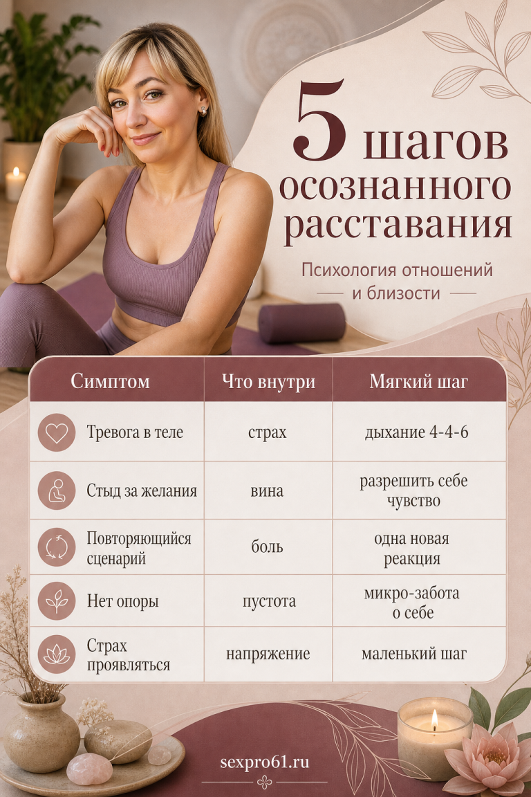 5 шагов осознанного расставания