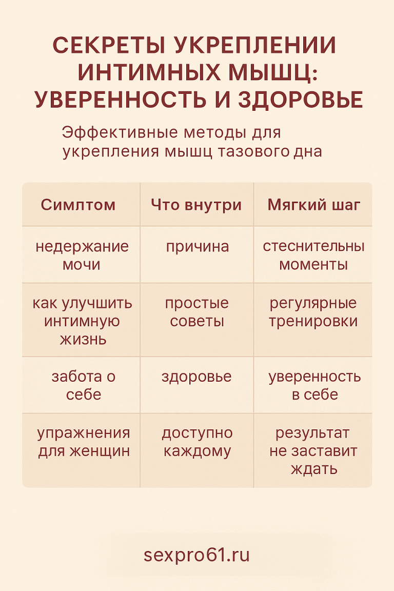 укрепить тазовое дно. Женские органы. Недержание мочи