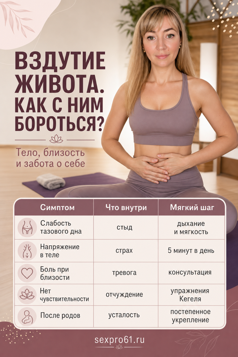 Боль в животе после упражнений Кегеля: причины и решения