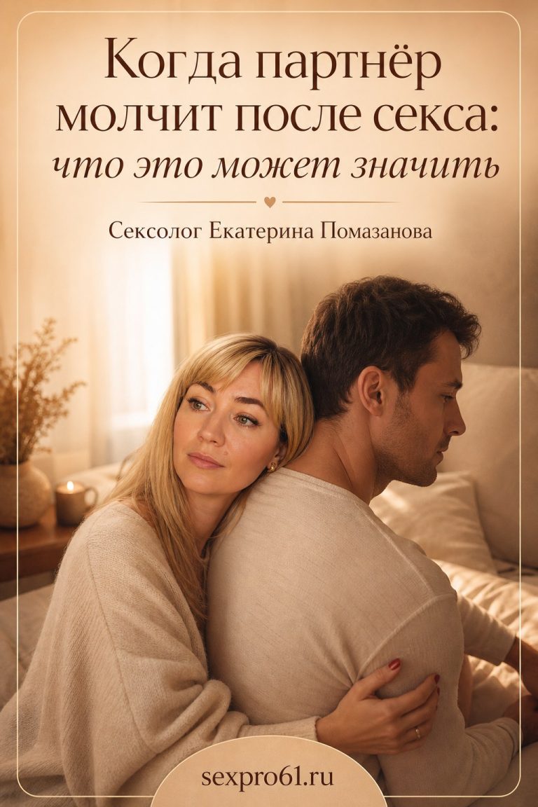 Когда партнёр молчит после секса: что это может значить