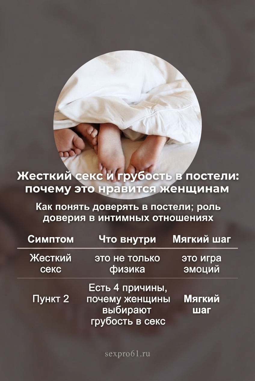 Жесткий секс и грубость в постели: как это влияет на отношения