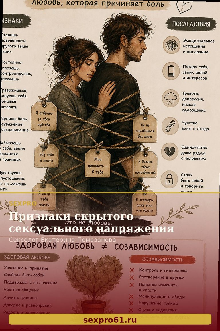 Признаки скрытого сексуального напряжения
