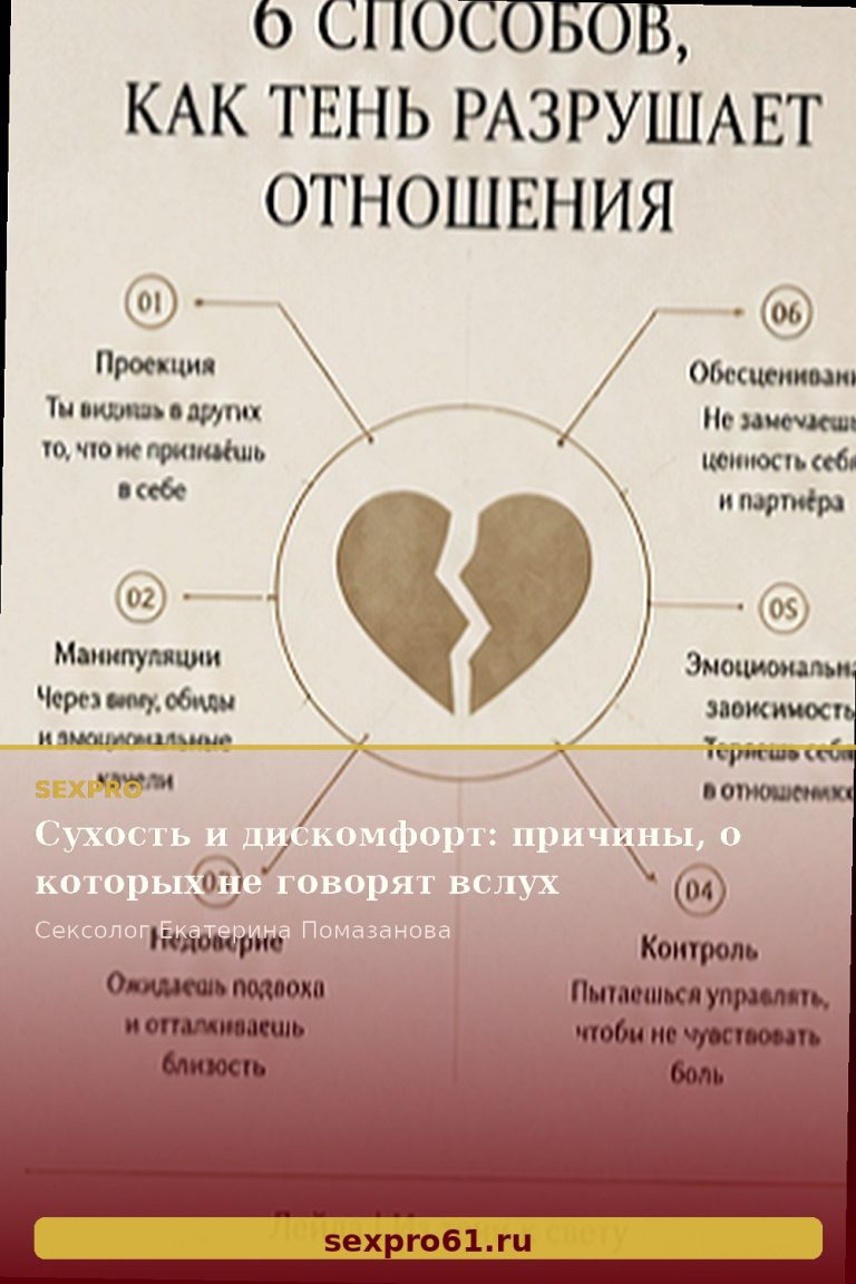 Сухость и дискомфорт: причины, о которых не говорят вслух